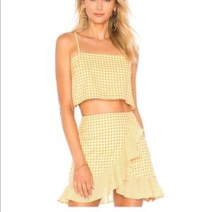 Lovers and friends two piece gingham set